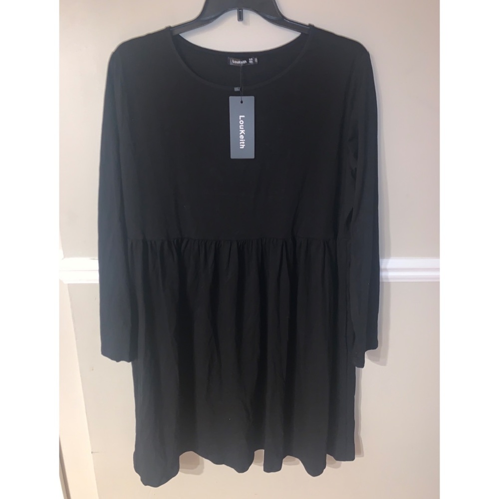 NWT black long sleeve dress size 20